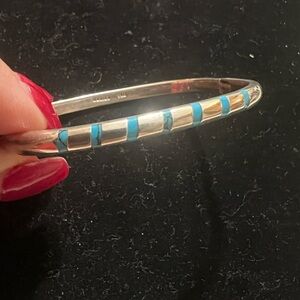 950 SILVER MEXICO HINGE BRACELET